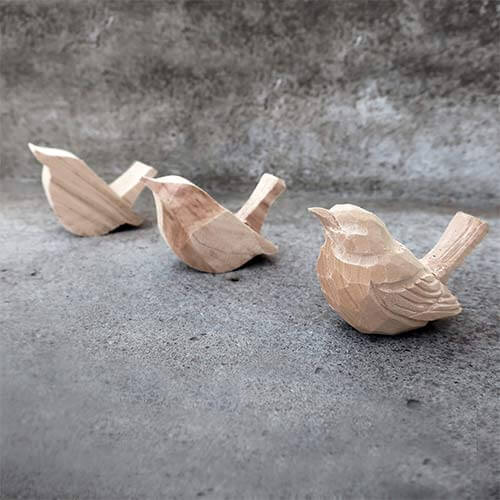 Wildlife Garden Décoration TROGLODYTE MIGNON EN BOIS - DECOBIRD BY WILDLIFE GARDEN 7350054760607 WG413