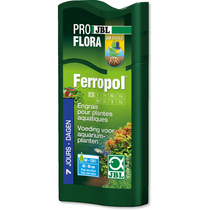 JBL Engrais 100ml pour 800litres ProFlora Ferropol - Fertilisant pour plantes en aquarium d'eau douce - JBL 4014162014245 2304180