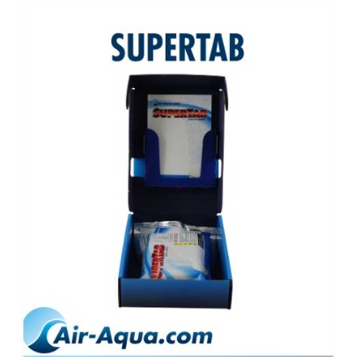 Air-Aqua Traitements SuperTab Dioxyde de Chlore - Recharge de 12 x 20gr - Nombreuses vertus pour les poissons AA40064