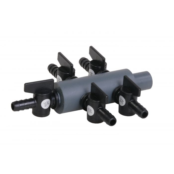Aquaforte Robinets pour pompe à air 5 VOIES Vanne en plastique pour pompe à air 9mm - 3/5/7/9/11 voies - Aquaforte 8717605102887 SC270
