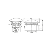 Aquaforte Bondes de fond Bonde de fond modèle renforcé 110MM - Le plus vendu ! - Aquaforte 8717605036946 SB146