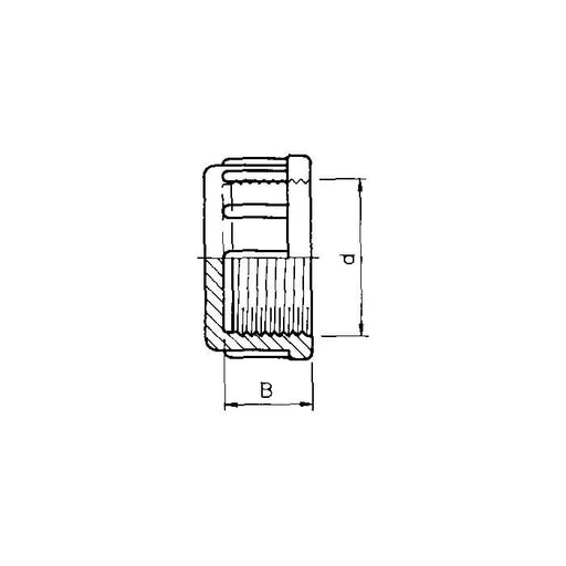 Aquaforte Pieces PVC Bouchon avec filet intérieur PVC - À filet - Sous pression