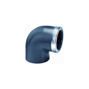 Aquaforte Pieces PVC Coude 90° avec bague de renfort inox PVC - Collé/Fileté - Sous pression