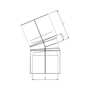 Aquaforte PVC Coude PVC 15° - À coller - Sous pression