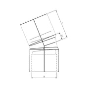 Aquaforte PVC Coude PVC 30° - À coller - Sous pression