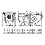 Aquaforte Pompes pour piscine DAB E.SWIM 300 - Pompe pour piscine 8059893218582 RK443