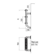 Aquaforte PVC Échelle section inf. à 4 marches Inox316 8717605095776 M00190