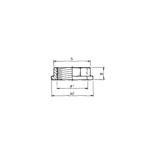 Aquaforte Pieces PVC Ecrou-Raccord PVC - À filet - Sous pression