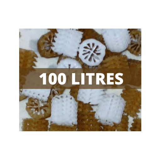 AquaForte Biocarrier Helix Filtermedium - 100 Liter Biofilter Medien