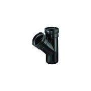 Aquaforte Pièces PP/PE Pièce en T 45° PP M/F - À emboiter - Pour évacuation