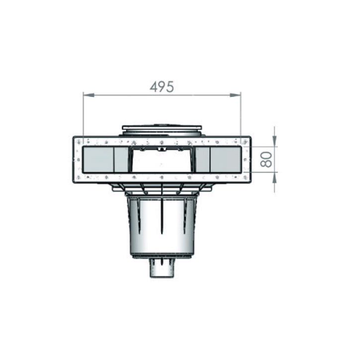 Aquaforte Skimmers Skimmer NORM 17,5L vis métrique - Skimmer de paroi