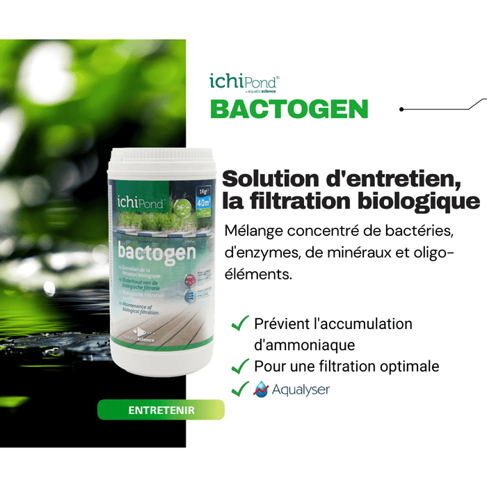 Aquatic Science Bactéries Bactogen pour 12m³ - Bactéries d'entretien de la filtration & maintenance de bassin 5425009252567 NEOBAC012B