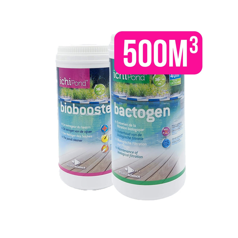 PACK Biobooster+ 500m + Bactogen 500m - Ideal for complete maintenan FOUDEBASSIN.COM PACK Biobooster+ 500m + Bactogen 500m - Ideal for complete maintenan FOUDEBASSIN.COM