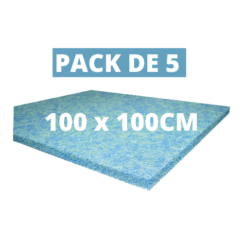 Aquatic Sciences Matières filtrantes Pack de 5 Tapis Japonais 100 x 100 x 3.8CM - Véritable tapis japonais de haute qualité ! TPJPN100x5