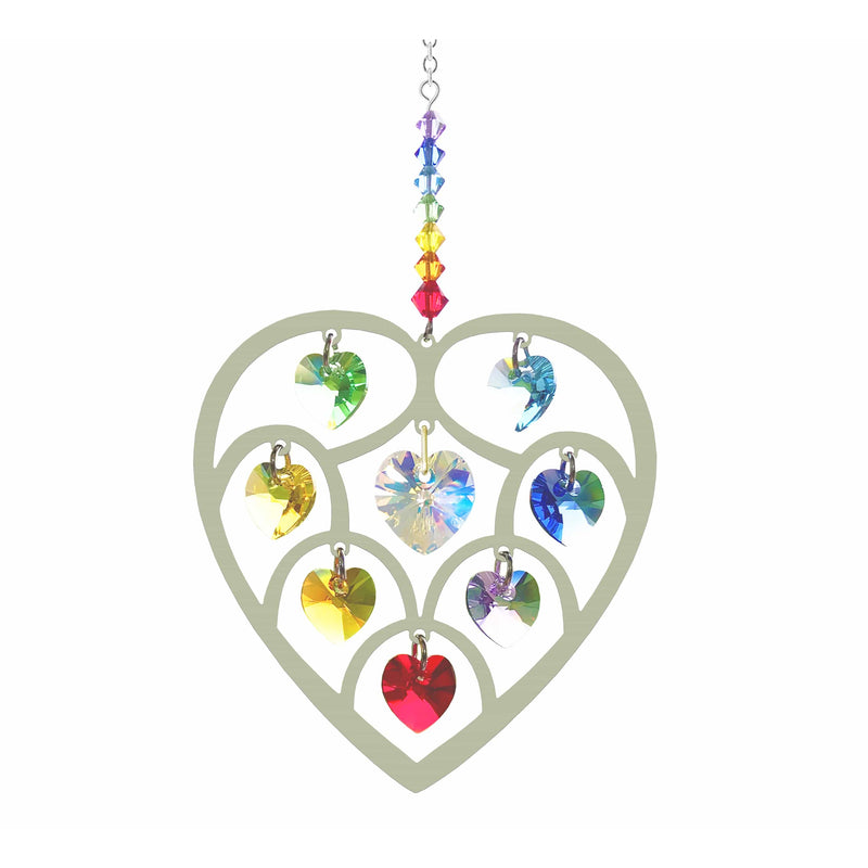 Aquigarden Cristal Cœur - 7 Chakras - Arbre de vie CR71