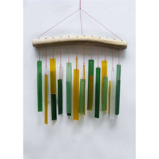 Aquigarden Décoration GLAS WIND CHIME ORTHOGON FOREST COLORS 44 CM 4250594764864 G-WC-SRECTANGLE026G