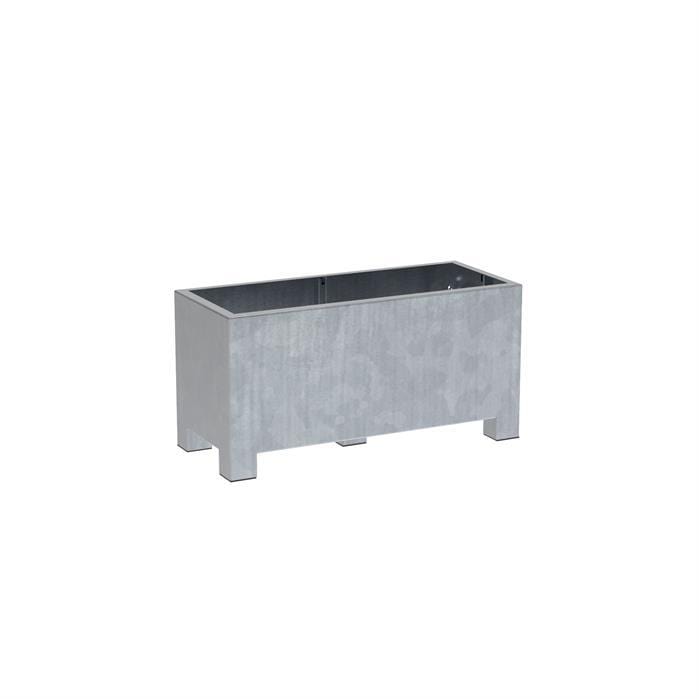 Aquigarden Jardinière en acier galvanisé - Vadim 1.2m x 0.5m x 0,6m vs22.2