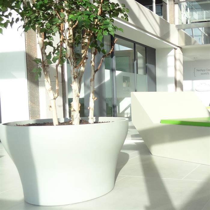 Aquigarden Jardinière en béton polymère - Banco 0.6m x 0.6m x 0,6m bt8