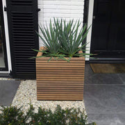 Aquigarden Jardinière en bois exotique - Malaga Rhombus 0.8m x 0.8m x 0.74m HRS6.1