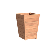Aquigarden Jardinière en bois exotique - Sevilla Effilé 0.7m x 0.7m x 0.98m HO5