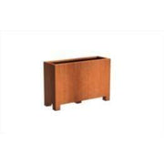 Aquigarden Jardinière en corten - Andes avec pieds 1.2m x 0.4m x 0,8m CAP24.2