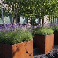 Aquigarden Jardinière en corten - Andes avec pieds 1.2m x 1.2m x 0,8m CAP4.1