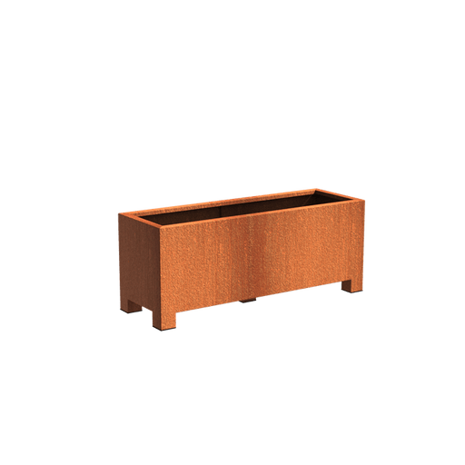 Aquigarden Jardinière en corten - Andes avec pieds 1.5m x 0.5m x 0,6m CAP22.1