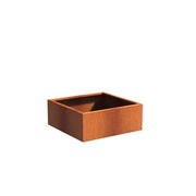 Aquigarden Jardinière en corten - Andes carré 1m x1m x0.4m ca5.3