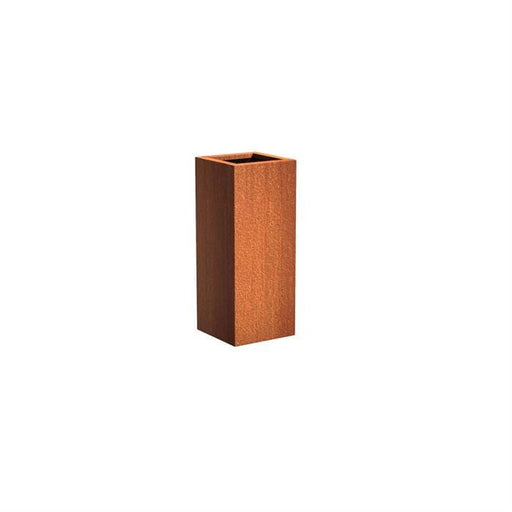 Aquigarden Jardinière en corten - Andes carré haut 0.4m x 0.4m x 1m CA10.3