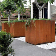 Aquigarden Jardinière en corten - Andes carré haut 0.5m x 0.5m x 0.8m CA9.1