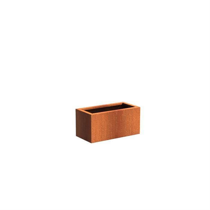 Aquigarden Jardinière en corten - Andes rectangulaire 0.8m x 0.4m x 0.4m ca25.4