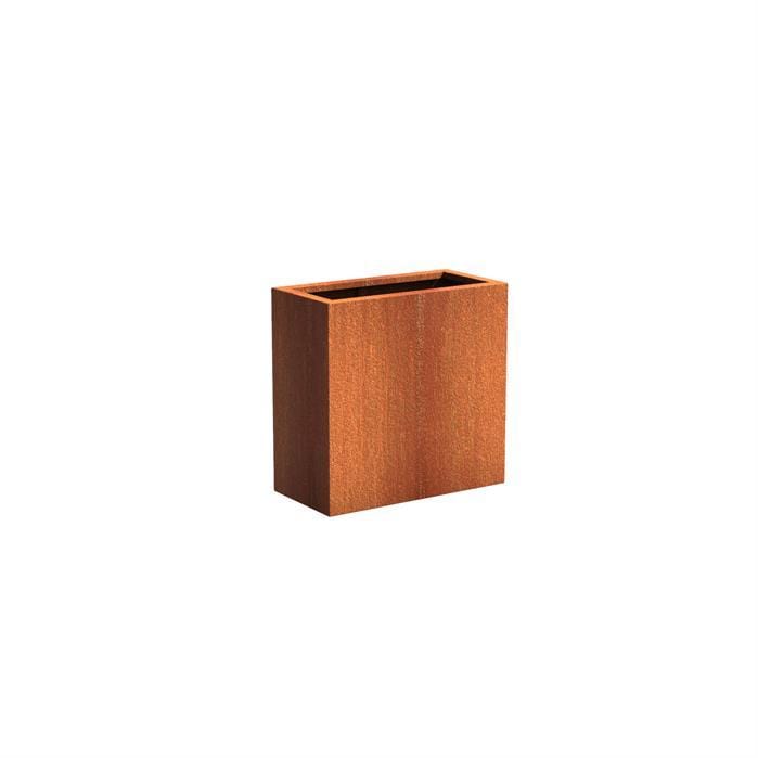Aquigarden Jardinière en corten - Andes rectangulaire 0.8m x 0.4m x 0.8m ca24.4