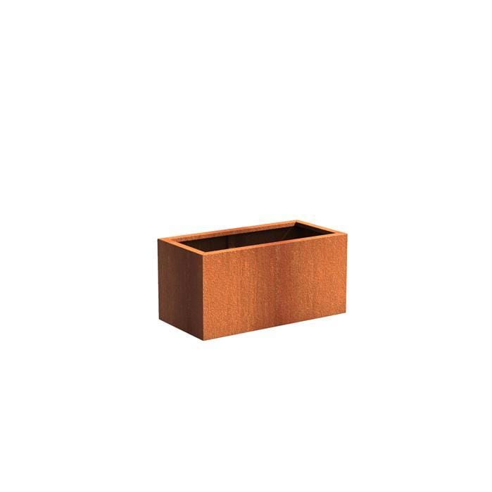 Aquigarden Jardinière en corten - Andes rectangulaire 1m x 0.5m x 0.5m ca23.3