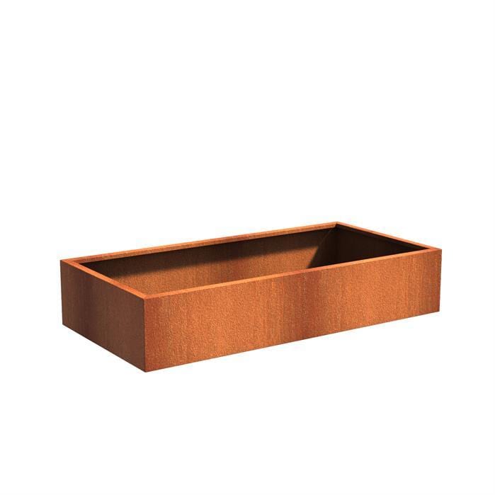 Aquigarden Jardinière en corten - Andes rectangulaire 2m x 1m x 0.4m ca20.2