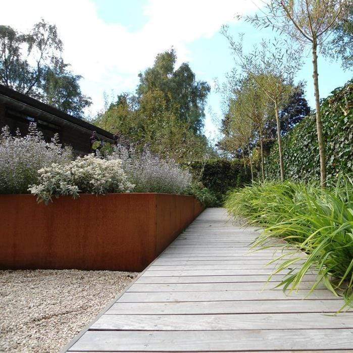 Aquigarden Jardinière en corten - Andes sans fond 2m x 2m x 0.4m CAW1.3