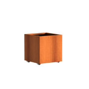Aquigarden Jardinière en corten - Andes sur roulettes 0.6m x 0.6m x 0.6m CAWL8