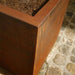 Aquigarden Jardinière en corten - Andes sur roulettes 1.5m x 0.5m x 0.6m CAWL22.1