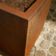 Aquigarden Jardinière en corten - Andes sur roulettes 1m x 1m x 0.4m CAWL5.3