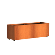 Aquigarden Jardinière en corten - Andes sur roulettes 2m x 0.5m x 0.5m CAWL23.1