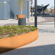 Aquigarden Jardinière en corten - Ellipse 2.8m x 1.6m x 0.6m CEL1