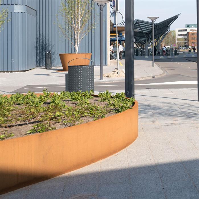 Aquigarden Jardinière en corten - Ellipse 2.8m x 1.6m x 0.6m CEL1
