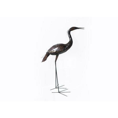 Arrosoir & Persil Aigrette - Oiseau décoratif en métal recyclé 14002