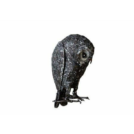 Arrosoir & Persil Bébé chouette - Oiseau décoratif en métal recyclé 12011