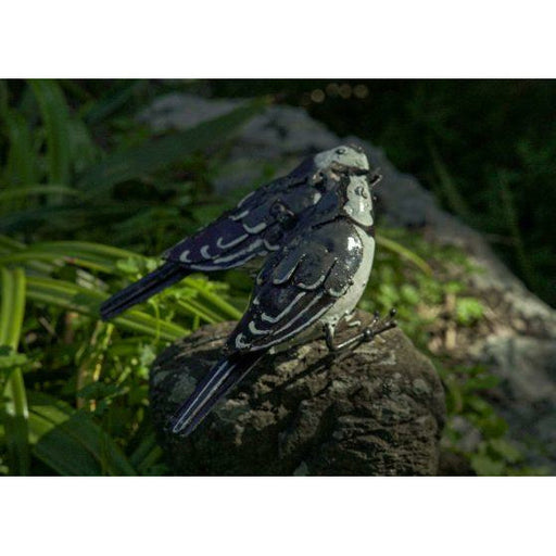 Arrosoir & Persil Bergeronnette – Couple - Oiseau décoratif en métal recyclé 11201