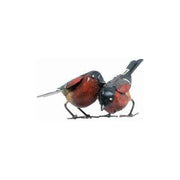 Arrosoir & Persil Bouvreuil – Couple - Oiseau décoratif en métal recyclé 11202