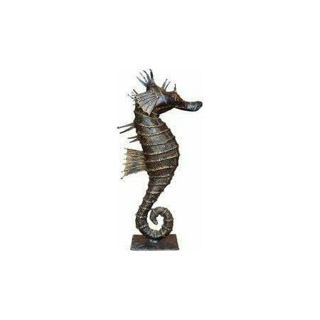 Arrosoir & Persil Hippocampe - Poisson décoratif en métal recyclé 26020