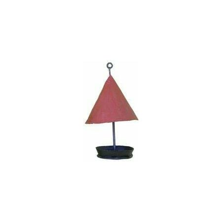 Arrosoir & Persil Mangeoire à suspendre rouge sans oiseau - Accessoire décoratif pour oiseaux 20038