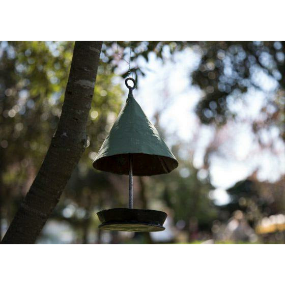Arrosoir & Persil Mangeoire à suspendre verte sans oiseau - Accessoire décoratif pour oiseaux 20039