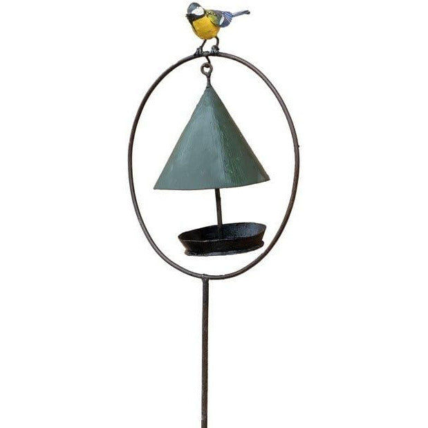 Arrosoir & Persil Mangeoire sur pied verte mésange - Accessoire décoratif pour oiseaux 20005