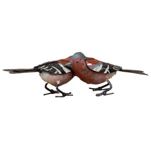 Arrosoir & Persil Pinson – Couple - Oiseau décoratif en métal recyclé 11207